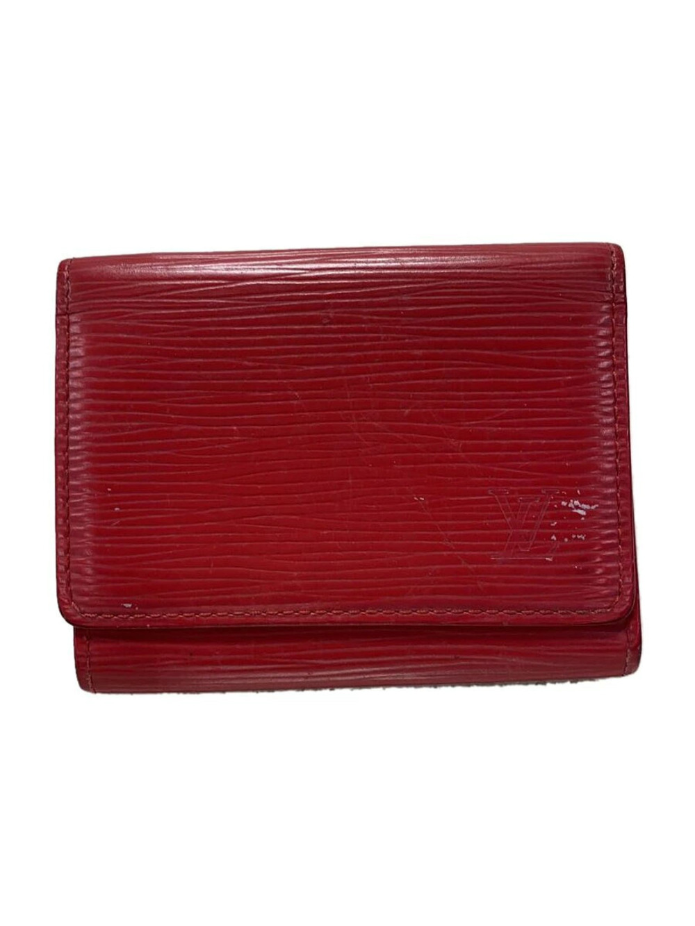 LOUIS VUITTON Envelope Wallet Carte de Visite Epi RED
